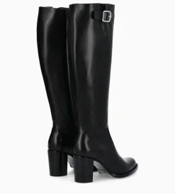 Botte zippée à talon - Legend 70 - Cuir de veau lisse brillant - Noir