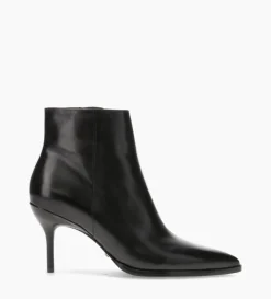 Bottine à talon aiguille - Jamie 70 - Cuir de veau lisse - Noir