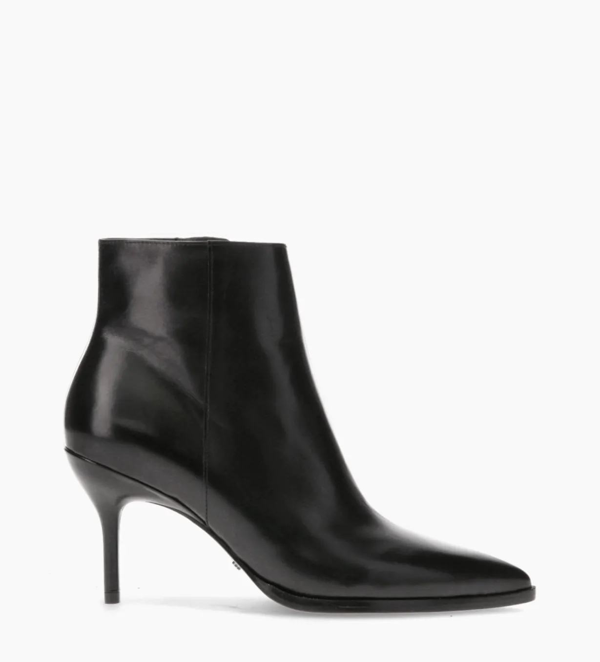 Bottine à talon aiguille - Jamie 70 - Cuir de veau lisse - Noir