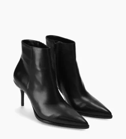 Bottine à talon aiguille - Jamie 70 - Cuir de veau lisse - Noir