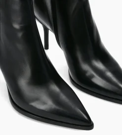 Bottine à talon aiguille - Jamie 70 - Cuir de veau lisse - Noir
