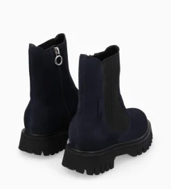Bottine chelsea - Georgia - Cuir velours - Marine
