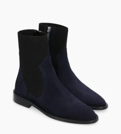 Bottine chelsea - Harri 25 - Cuir velours - Marine