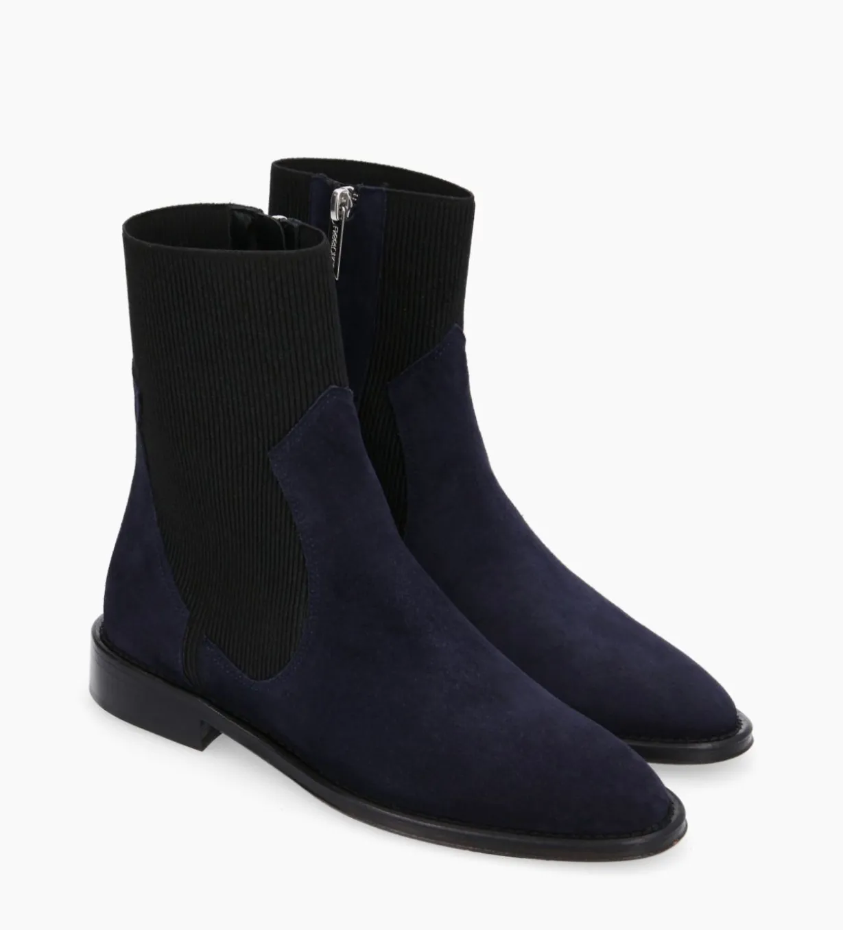 Bottine chelsea - Harri 25 - Cuir velours - Marine
