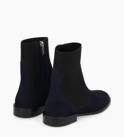 Bottine chelsea - Harri 25 - Cuir velours - Marine
