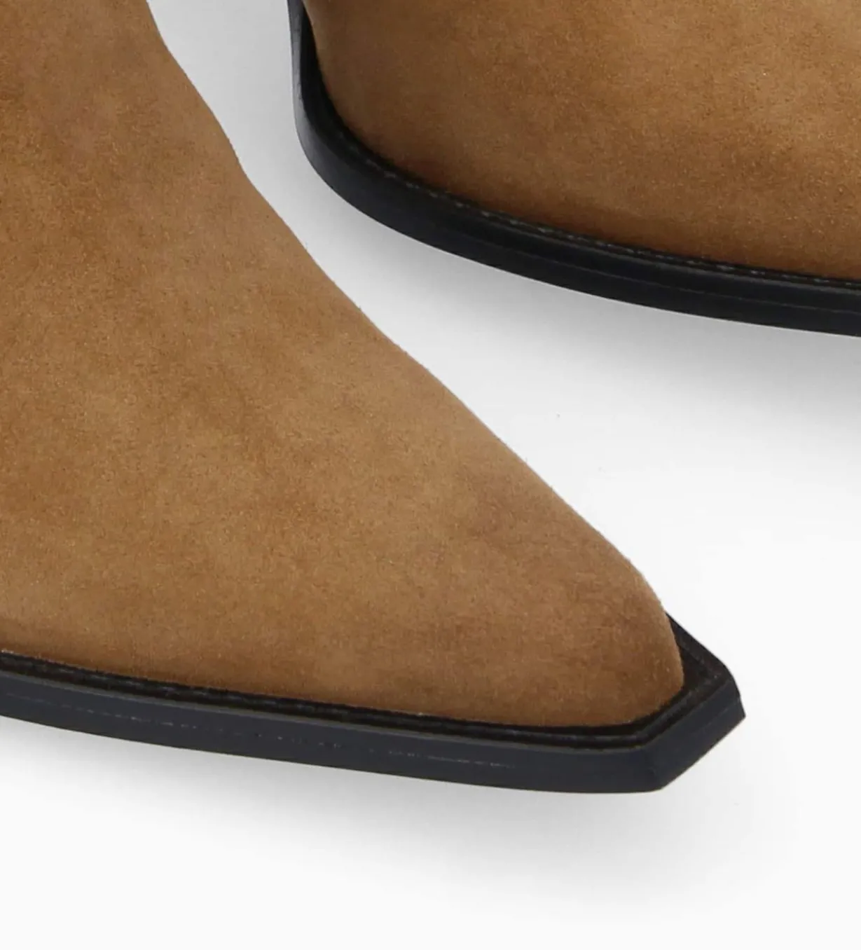 Bottine chelsea à talon - Sandy 80 - Cuir velours - Brun