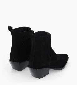 Bottine western chelsea - Calamity 40 - Cuir velours - Noir
