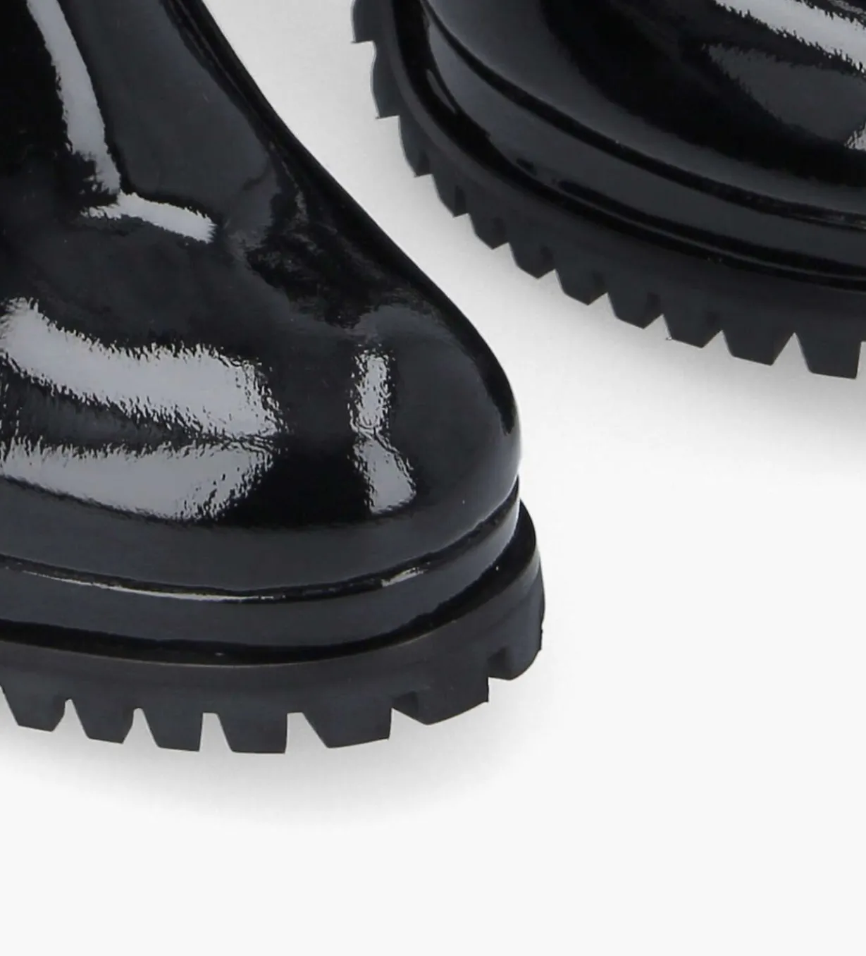 Bottine zippée à talon - Lery 7 - Cuir vernis - Noir