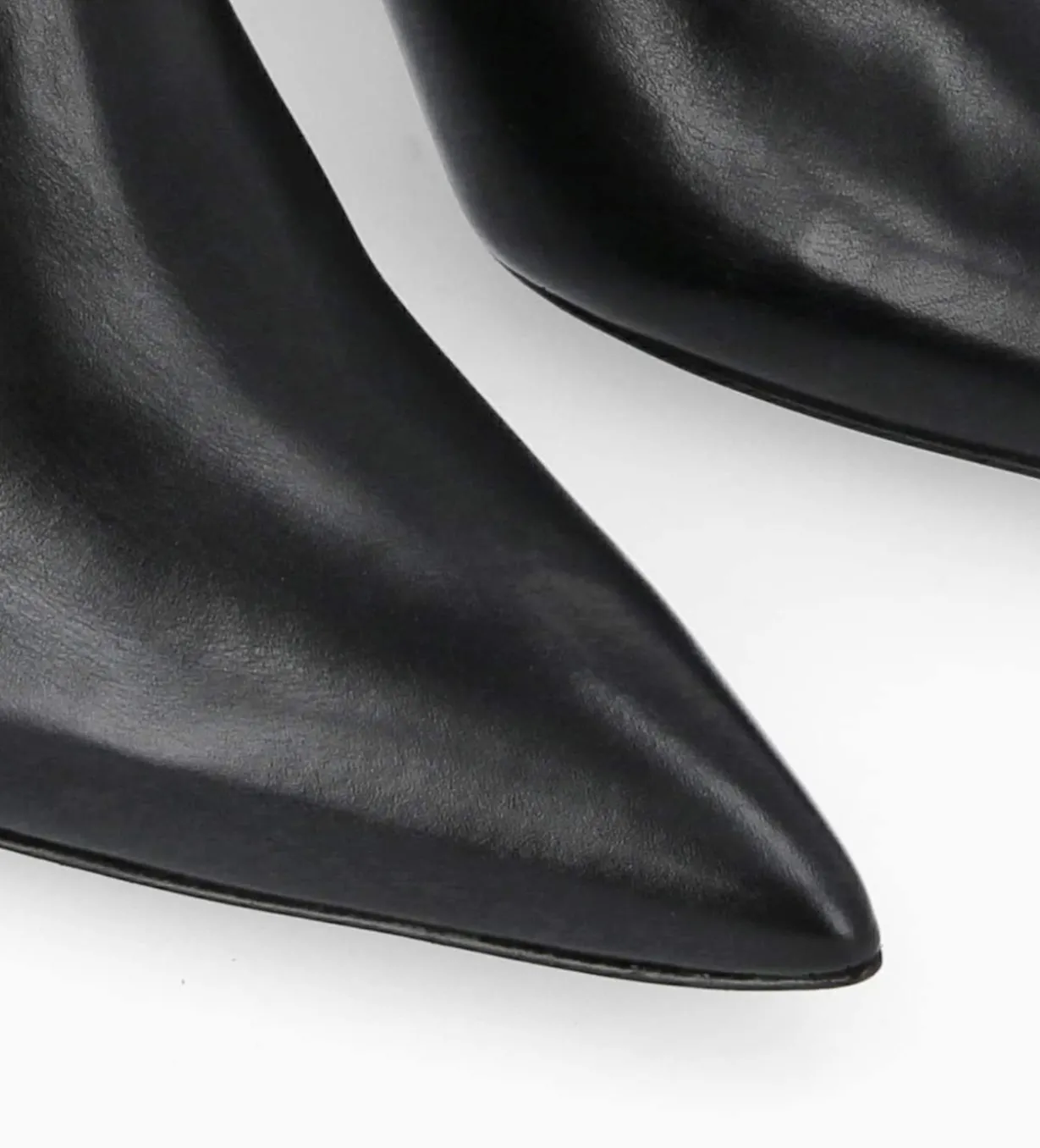 Bottine zippée à talon compensé - Florence 70 - Cuir de veau lisse brillant - Noir