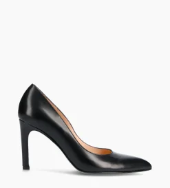 Escarpin à bout pointu - Forel 70 - Cuir de veau lisse - Noir