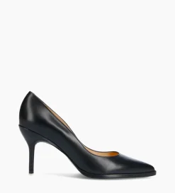 Escarpin à bout pointu - Jamie 70 - Cuir de veau lisse - Noir