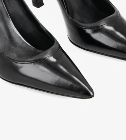 Escarpin - La Rose 85 - Cuir glacé/Cuir nappa - Noir