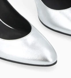 Escarpin - Mirri 65 - Cuir métallisé - Argent