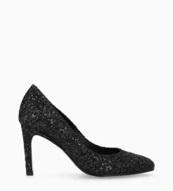 Escarpin - Mirri 85 - Toile pailletée - Onyx/Noir