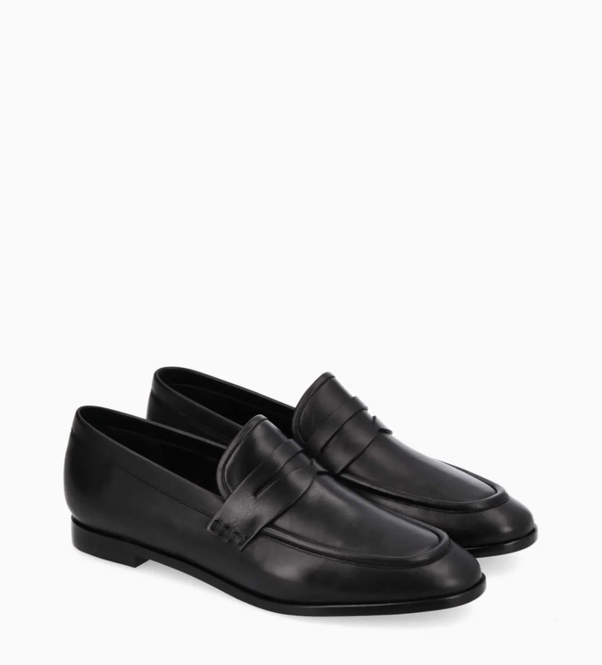 Mocassin - Anaïs - Cuir de veau lisse brillant - Noir