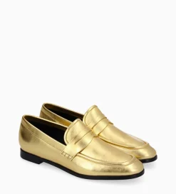 Mocassin - Anaïs - Cuir métallisé - Or