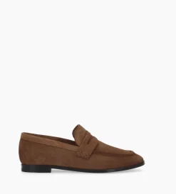 Mocassin - Anaïs - Cuir velours - Brun