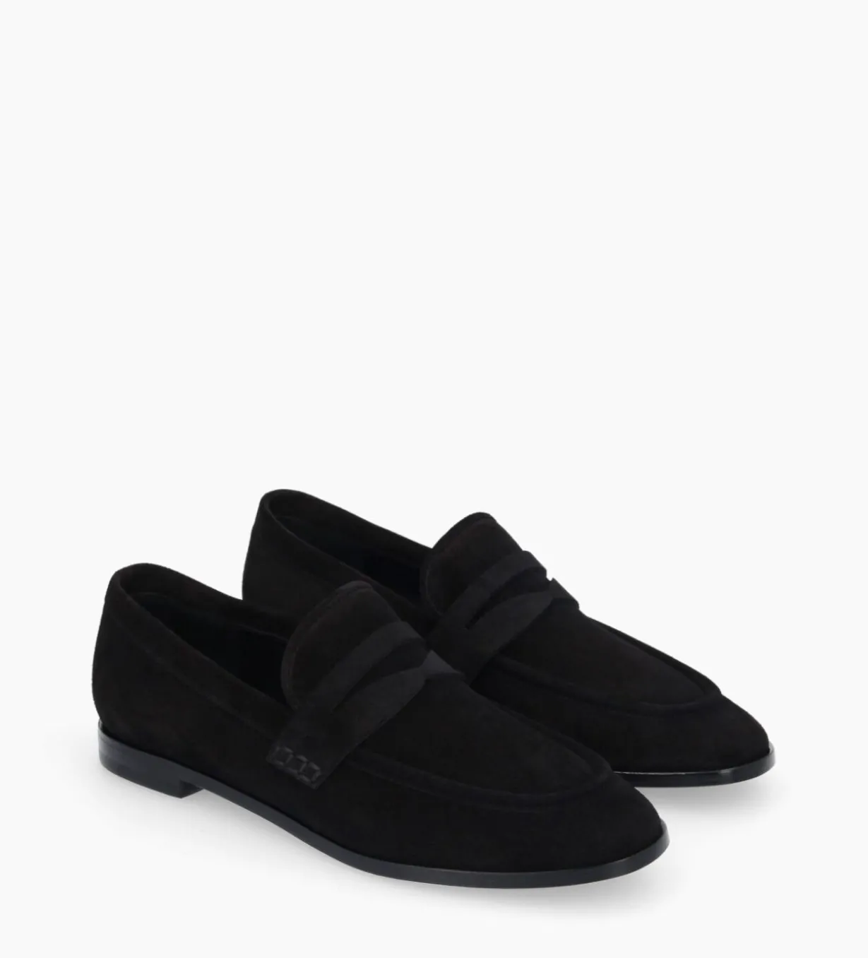 Mocassin - Anaïs - Cuir velours - Noir